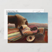 Slaapende zigeuner van Henri Rousseau Briefkaart (Voorkant / Achterkant)