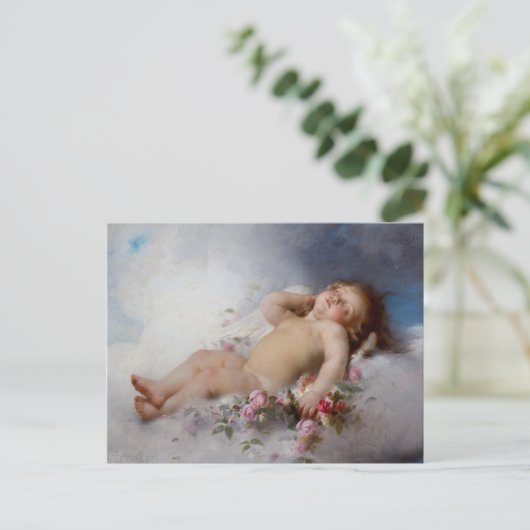 Slaapengel Briefkaart (Staand voorkant)