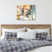 Slaapengel Canvas Afdruk (Insitu (Slaapkamer))