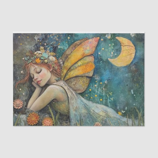 SLAAPFEE DECOUPAGE TISSUEPAPIER (Voorkant)