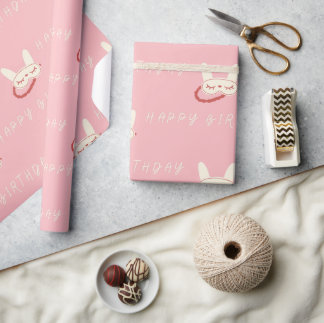 slaapfeest slaap verjaardagsfeestje meisje tiener  cadeaupapier