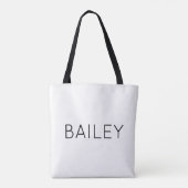 Slaapfeest Team Hart Feest Favor Maatwerk Tote Bag (Achterkant)