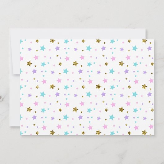 Slaapfeest verjaardagsuitnodiging voor luiaardhori kaart (Achterkant)