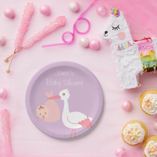 Slaapfeest voor de schoenpoets Baby Girl Papieren Bordje (Feest)