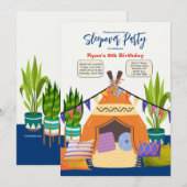 Slaapfeestje Kaart (Voorkant / Achterkant)