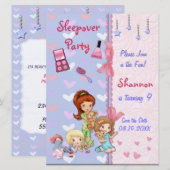 Slaapfeestje Slaperig Verjaardagsfeestje Kaart (Voorkant / Achterkant)