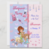 Slaapfeestje Slaperig Verjaardagsfeestje Kaart (Voorkant)