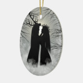 Slaapgod en godin keramisch ornament (Links)