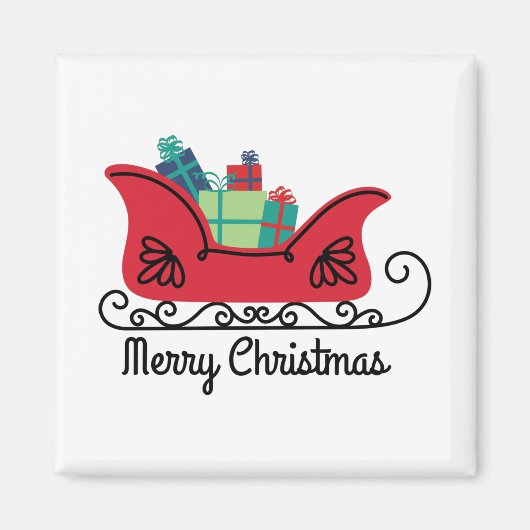 Slaapgoed voor kerst magneet (Voorkant)
