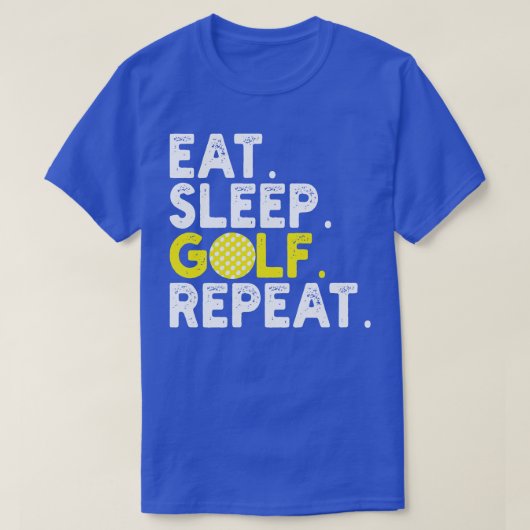 slaapgolf herhalen t-shirt (Design voorkant)