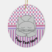 Slaapgrijze munt Ornament (Links)