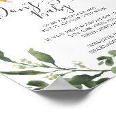 Slaapgroot Baby shower Zeg geen Baby Poster (Hoek)