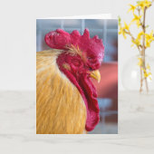 Slaaphaan voor verjaardags humor kaart (Gele Bloem)