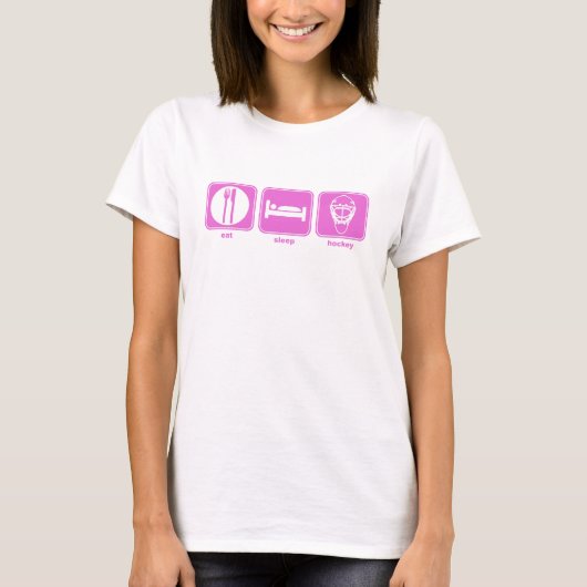 slaaphockeyroze t-shirt (Voorkant)