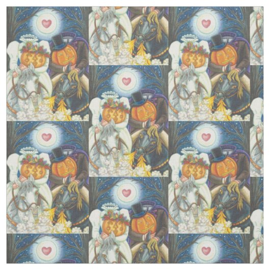 SLAAPHOLLOW WEDDING HALLOWEEN FABRIC herhalen Stof (Swatch)