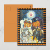 SLAAPHOLLOW WEDDING, HOOFDLEZEN HORSEMAN HALLOEEN BRIEFKAART (Voorkant / Achterkant)