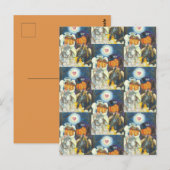 SLAAPHOLLOW WEDDING, HOOFDLEZEN HORSEMAN HALLOEEN BRIEFKAART (Voorkant / Achterkant)