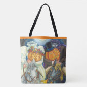 SLAAPHOLLOW WEDDING, HOOFDLEZEN HORSEMAN HALLOEEN TOTE BAG (Voorkant)