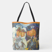 SLAAPHOLLOW WEDDING, HOOFDLEZEN HORSEMAN HALLOEEN TOTE BAG (Achterkant)