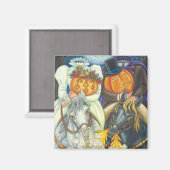SLAAPHOLLOW WEDING HALLOWEEN MAGNET Square (Voorkant / Achterkant)