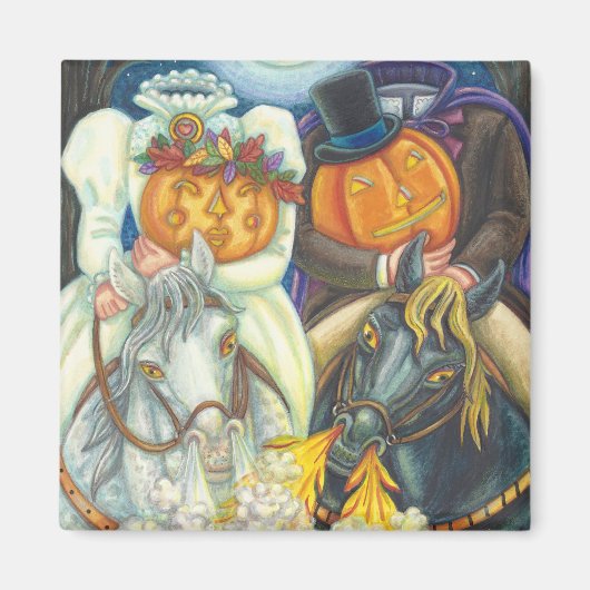 SLAAPHOLLOW WEDING HALLOWEEN MAGNET Square (Voorkant)