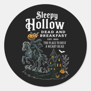 Slaapholte Dead and Breakfast Opgericht 1869 Vinta Ronde Sticker