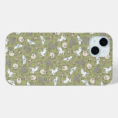 Slaaphond geïnspireerd print in groen grijs Case-Mate iPhone case (Achterkant (horizontaal))