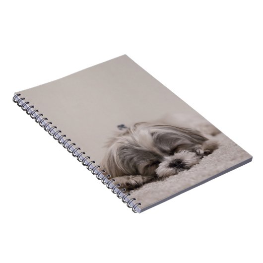 Slaaphond Shih tzu Notitieboek (Rechterzijde)