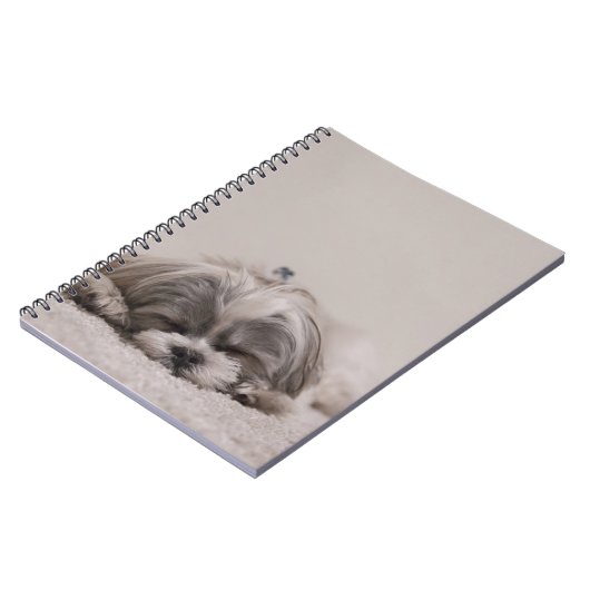 Slaaphond Shih tzu Notitieboek (Linkerzijde)