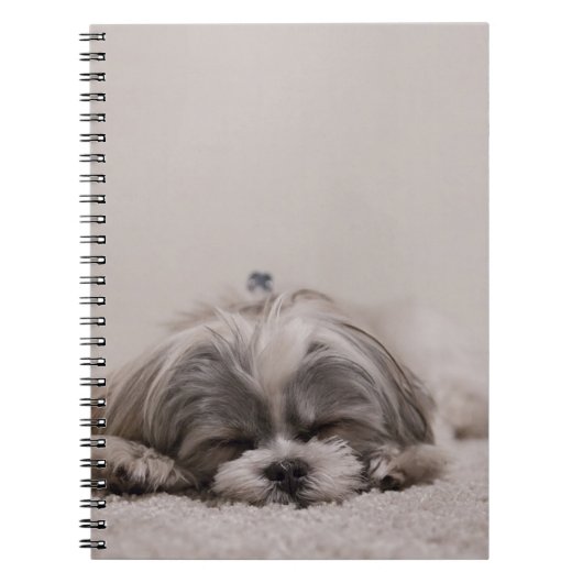 Slaaphond Shih tzu Notitieboek (Voorkant)