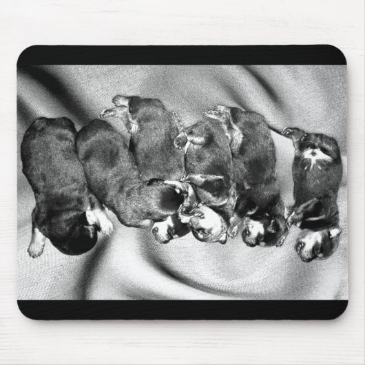 slaaphoofdrottweiler-puppies muismat (Voorkant)