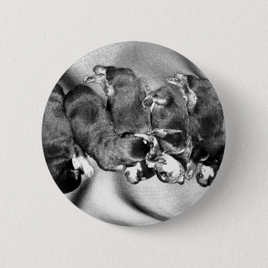 slaaphoofdrottweiler-puppies ronde button 5,7 cm (Voorkant)
