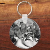 slaaphoofdrottweiler-puppies sleutelhanger (Voorkant)