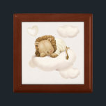 Slaaphuis Cadeaudoosje<br><div class="desc">Een leeuw slaapt op een wolk. Fantastische handbeschilderde waterverven en moderne typografie complimenteren mijn ontwerp. Pas dit schattige punt met uw details gemakkelijk en snel aan,  druk de pas het knoop aan verder herschikt,  en formatteer de stijl en de plaatsing van de elementen.</div>