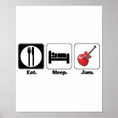 slaapjam guiter poster (Voorkant)