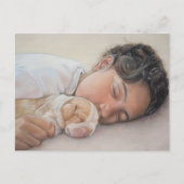 slaapje dat schattige beagle puppy maakt briefkaart (Voorkant)