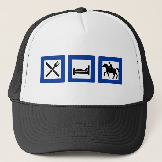 slaapje eten trucker pet (Voorkant)