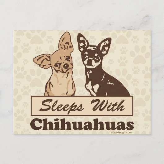 Slaapjes met Chihuahuas Briefkaart (Voorkant)