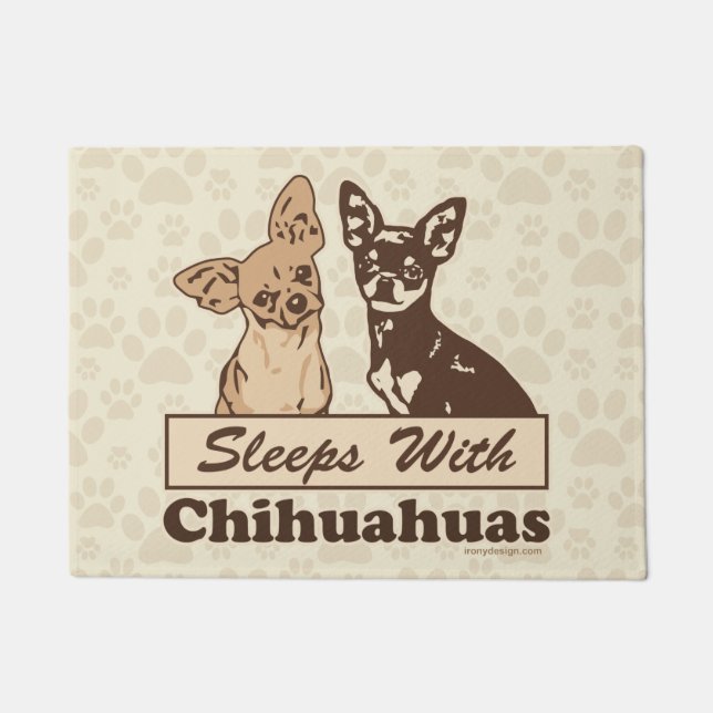 Slaapjes met Chihuahuas Deurmat (Voorkant)