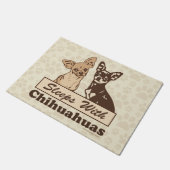 Slaapjes met Chihuahuas Deurmat (Schuin)