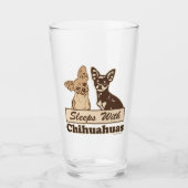 Slaapjes met Chihuahuas Glas (Voorkant)
