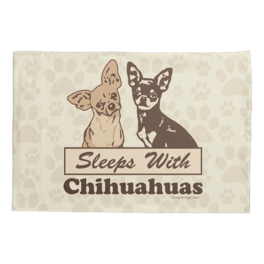 Slaapjes met Chihuahuas Kussensloop (Achterkant)