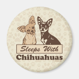 Slaapjes met Chihuahuas Magneet