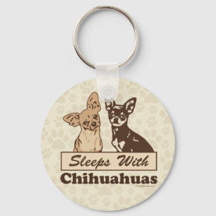 Slaapjes met Chihuahuas Sleutelhanger