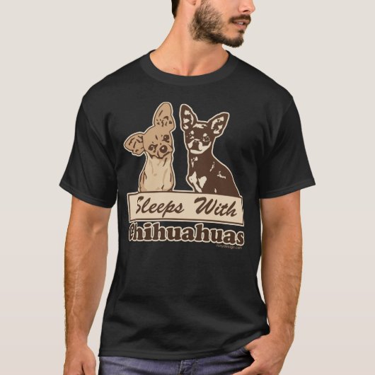 Slaapjes met Chihuahuas T-shirt (Voorkant)