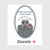 Slaapjongen houden sticker (Vel)