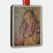 Slaapjongen Metalen Ornament (Rechts)