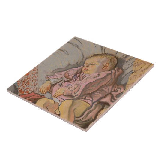 Slaapjongen Tegeltje (Zijkant)