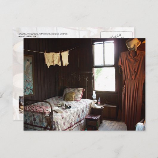  slaapkamer briefkaart (Voorkant / Achterkant)