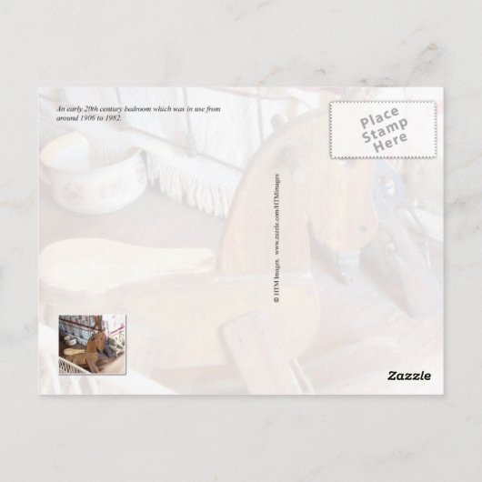 slaapkamer briefkaart (Achterkant)